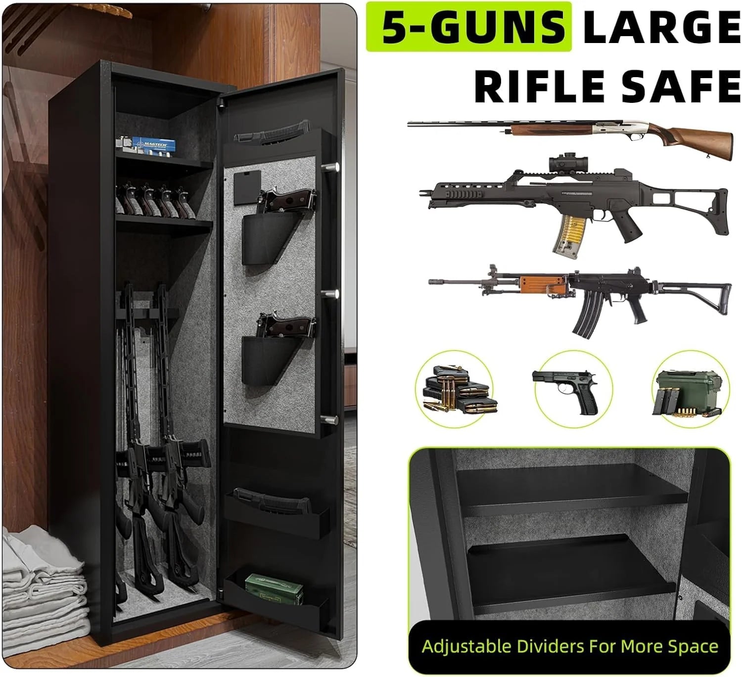 Kaer 6 Pre-Assembled Gun Safe 1430