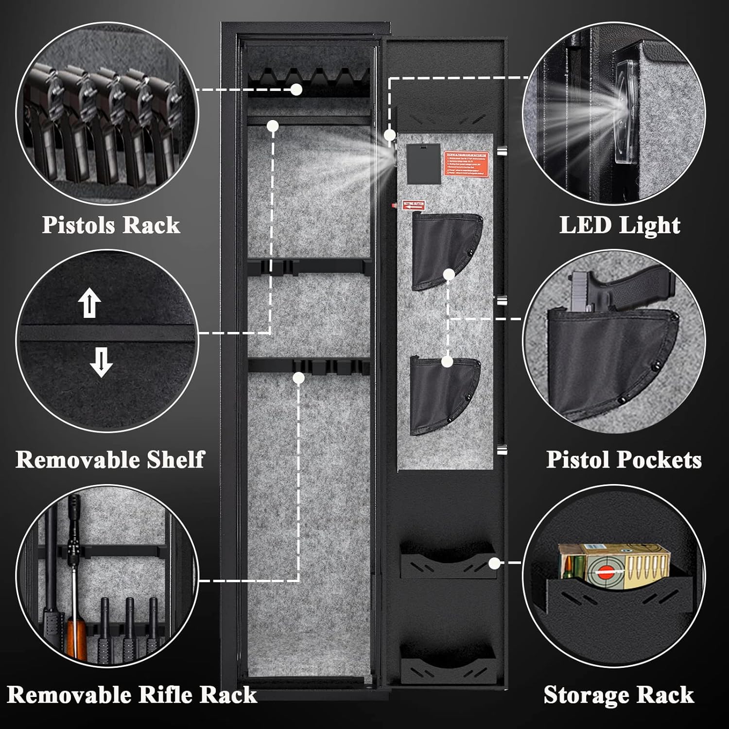 Kaer 3-5 Pre-Assembled Gun Safe 1380