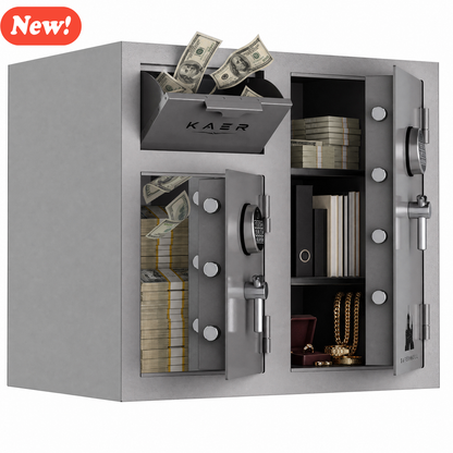 Heavy Duty 10.2 CuFt Commercial Drop Safe – Dual Deposit & Storage Design