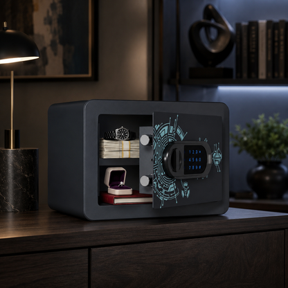 KAER Compact Digital Safe Box with Removable Shelf