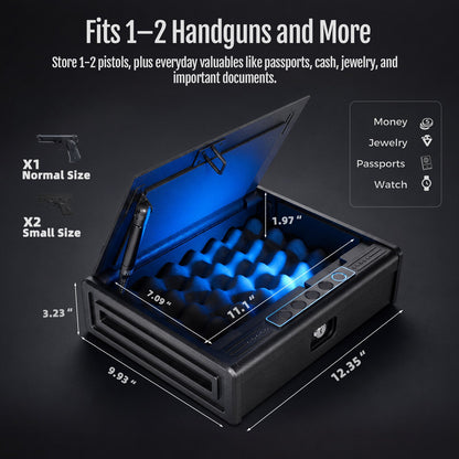 Fingerprint Pistol Safe B2 - KaerWorld