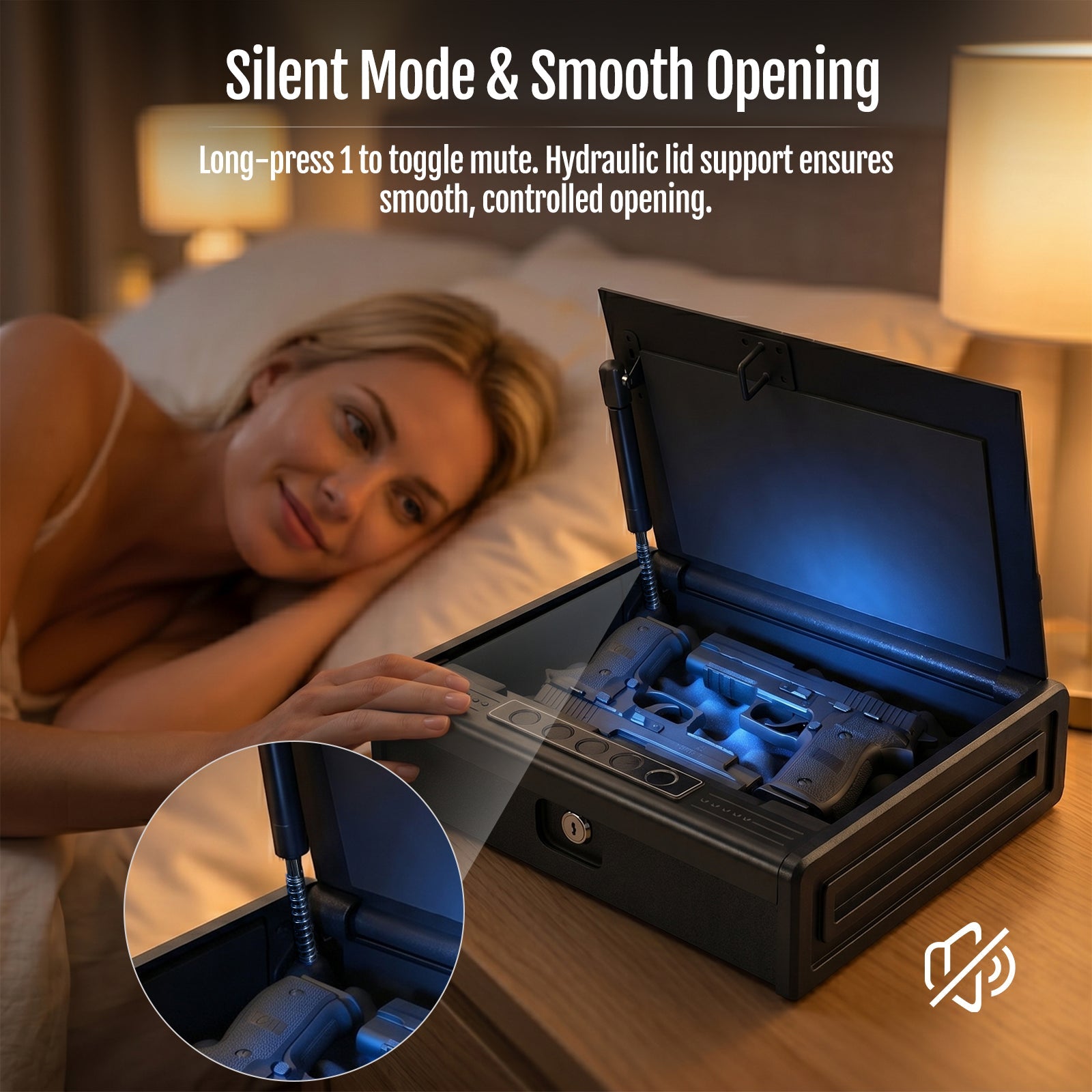 Fingerprint Pistol Safe B2 - KaerWorld