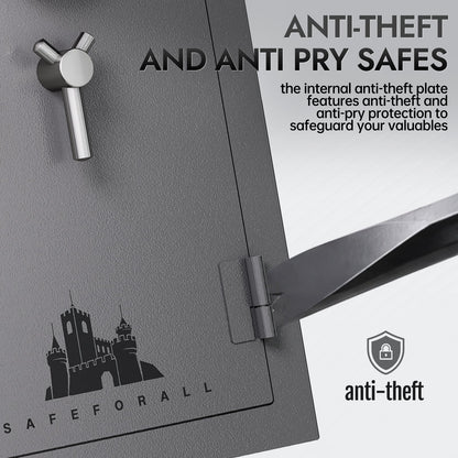 Heavy Duty 10.2 CuFt Commercial Drop Safe – Dual Deposit & Storage Design - KaerWorld