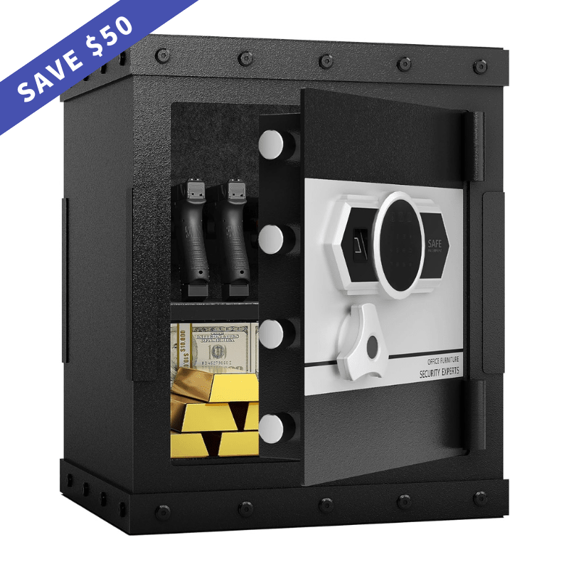 Heavy - Duty Pistol Jewelry Safe Box Fingerprint - KaerWorld