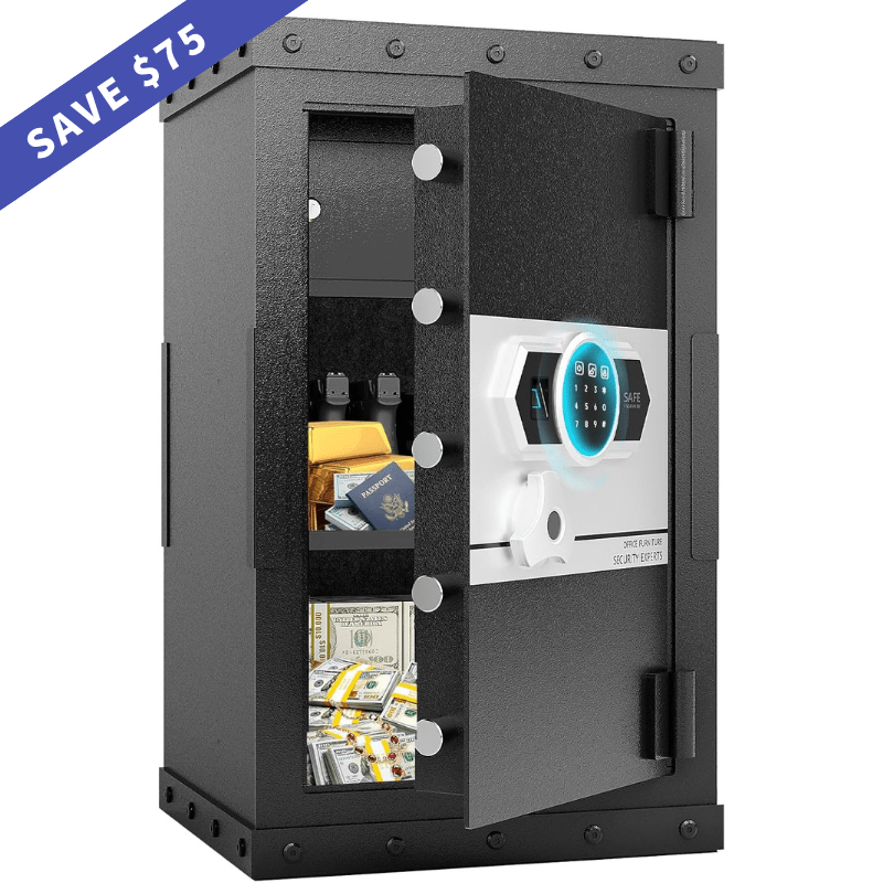 Heavy - Duty Pistol Jewelry Safe Box Fingerprint - KaerWorld