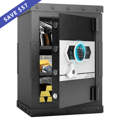 Heavy - Duty Pistol Jewelry Safe Box Fingerprint - KaerWorld