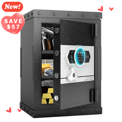 Heavy - Duty Pistol Jewelry Safe Box Fingerprint - KaerWorld