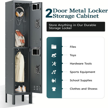 Kaer 1 - 5 Door Metal Locker - KaerWorld