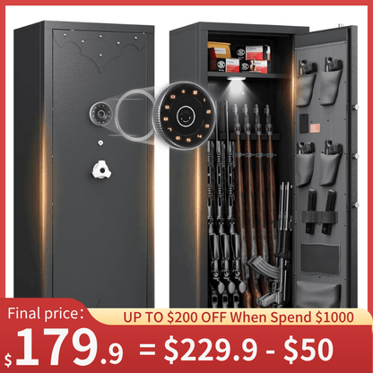 Kaer 10 - 12 Gun Safe 1400MD Rivet Design - KaerWorld