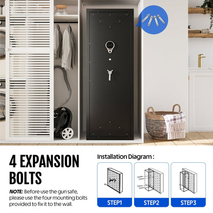 Kaer 10 - 12 Gun Safe 1400MD Rivet Design - 2 - KaerWorld
