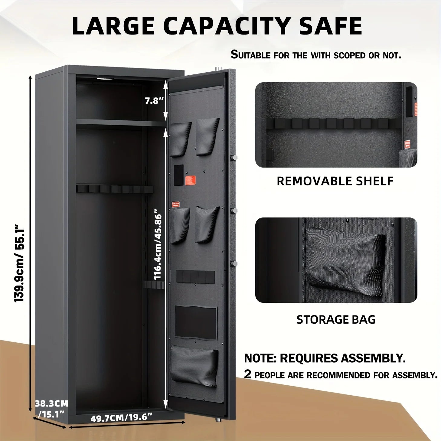 Kaer 10 - 12 Gun Safe 1400MD w - KaerWorld