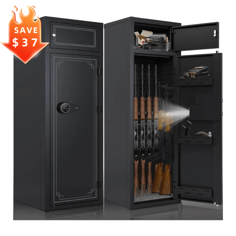 Kaer 10 - 12 Gun Safe 1447 Grey/BLACK - KaerWorld