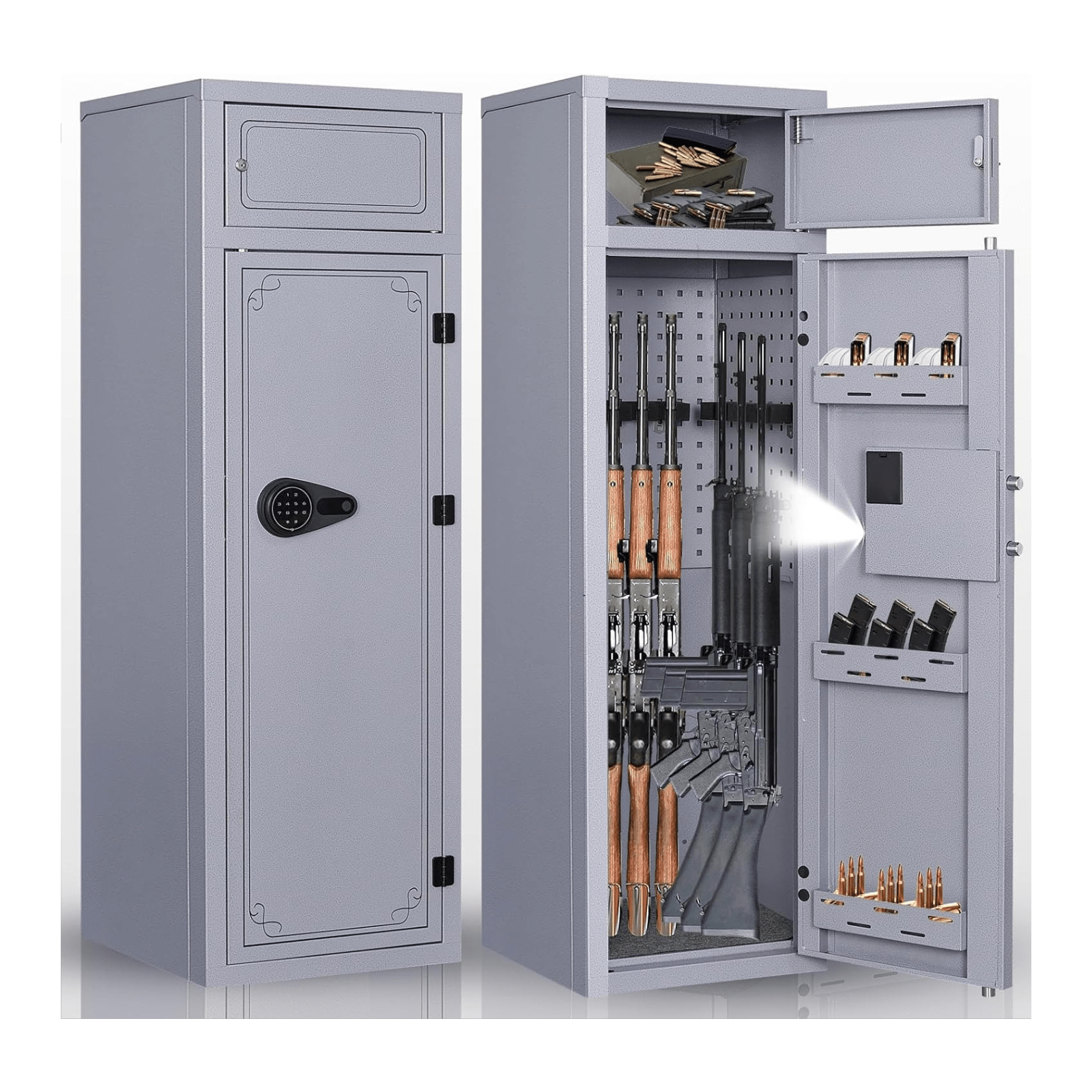 Kaer 10 - 12 Gun Safe 1447 Grey/BLACK - KaerWorld