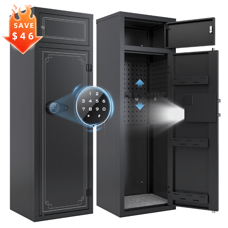 Kaer 10 - 12 Gun Safe 1447 Grey/BLACK - KaerWorld