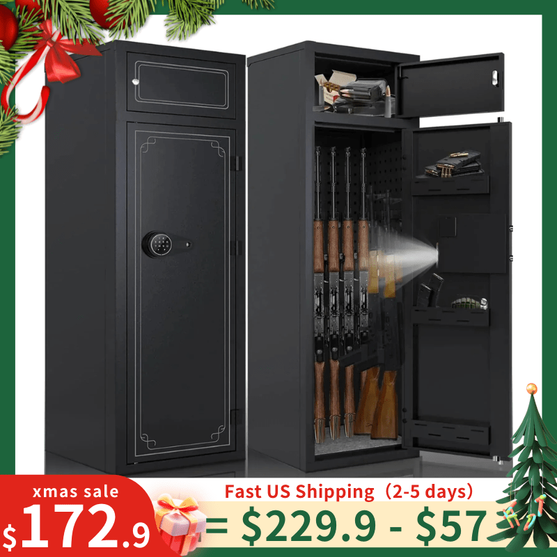 Kaer 10 - 12 Gun Safe 1447 Grey/BLACK - KaerWorld