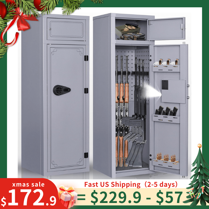 Kaer 10 - 12 Gun Safe 1447 Grey/BLACK - KaerWorld