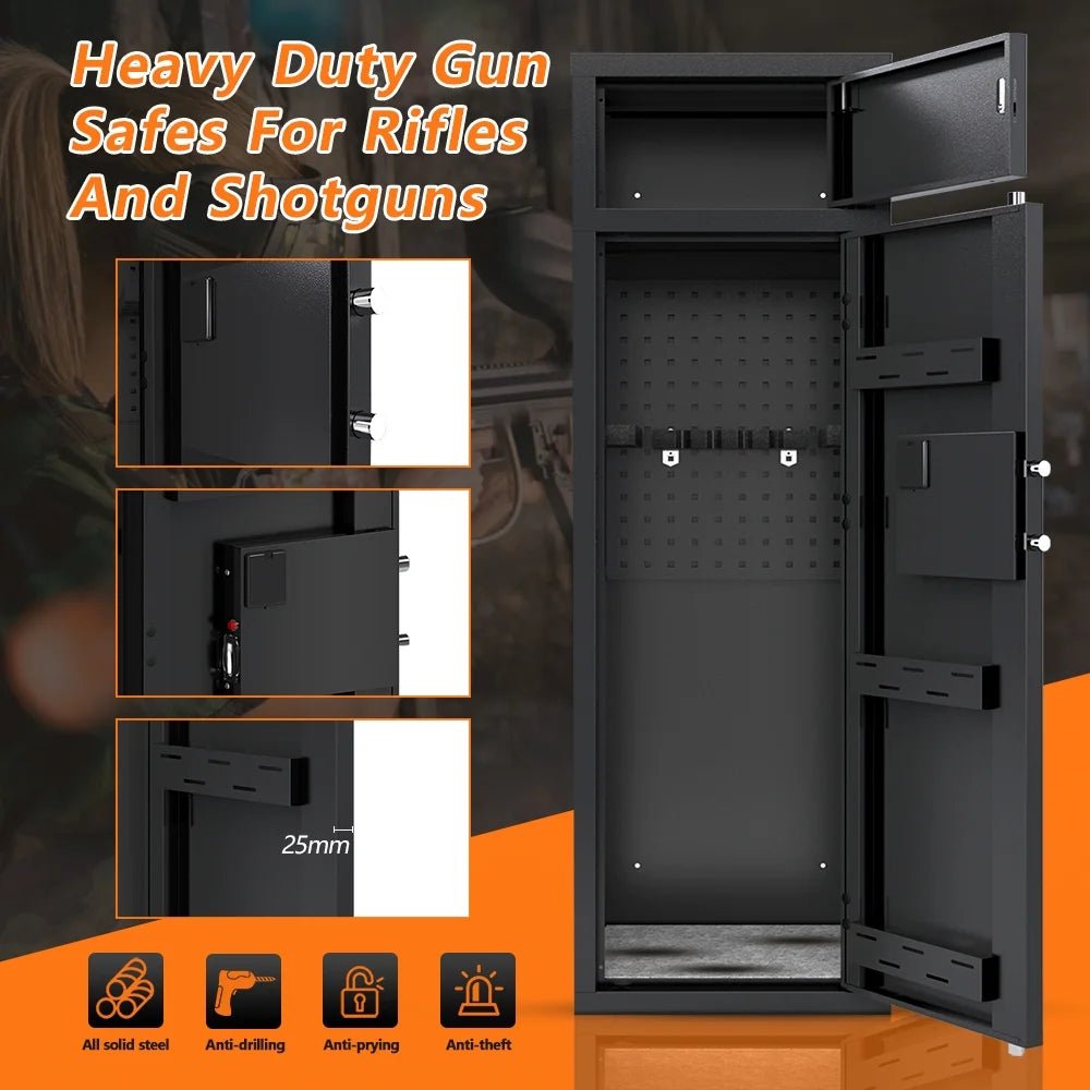 Kaer 10 - 12 Gun Safe 1447 Grey/BLACK w - KaerWorld
