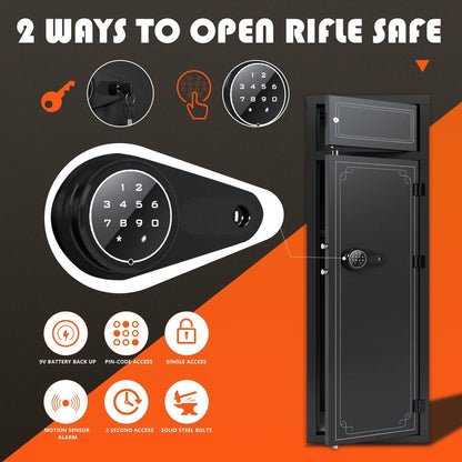 Kaer 10 - 12 Gun Safe 1447 Grey/BLACK w - KaerWorld
