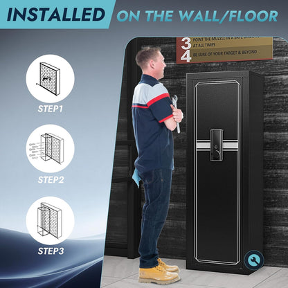 Kaer 10 - 13 Gun Safe 1447 Fingerprint - KaerWorld