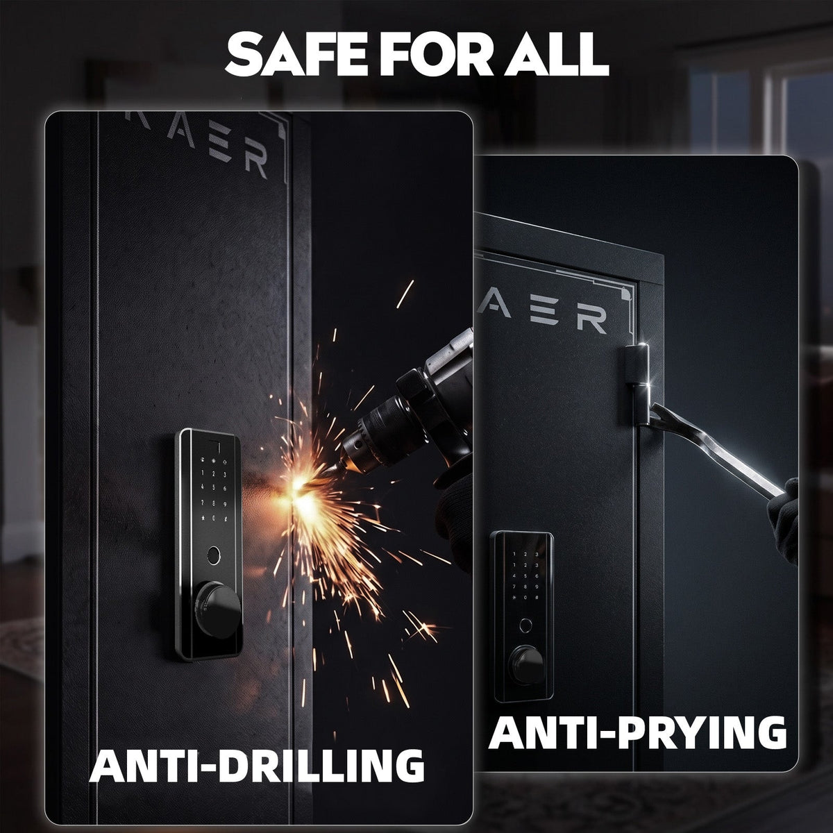 KAER 10-13 Gun Safe 1447 Fingerprint - KaerWorld