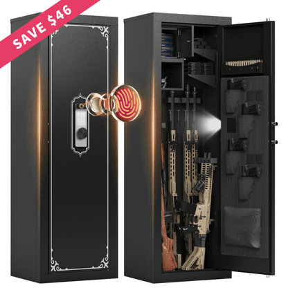 Kaer 10 - 14 Fingerprint Large Gun Safe and Cabinet 1500 - KaerWorld