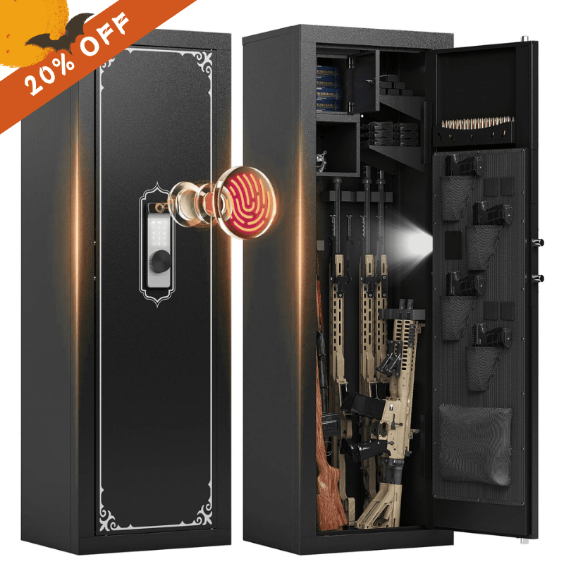 KAER 10-14 Fingerprint Large Gun Safe and Cabinet 1500 - KaerWorld