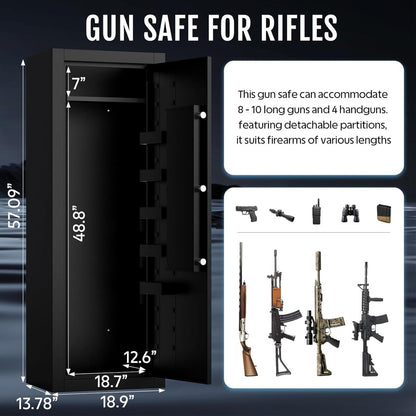 KAER 13 - 15 Biometric Gun Safe1450A Pre - assembled (4 colors) - KaerWorld