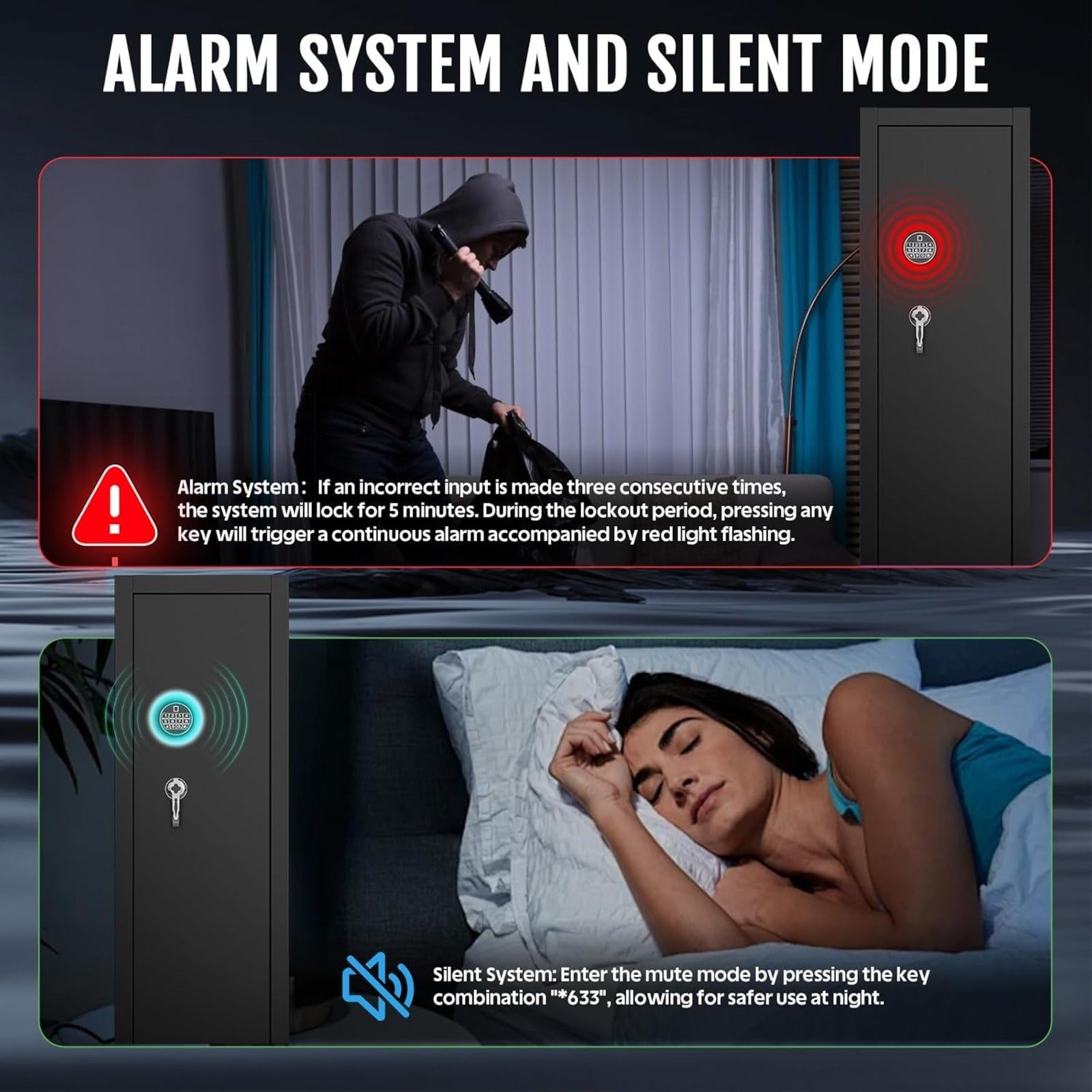 KAER 13 - 15 Biometric Gun Safe1450A Pre - assembled (4 colors) - KaerWorld