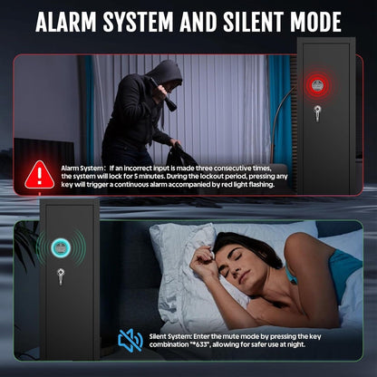 KAER 13 - 15 Biometric Gun Safe1450A Pre - assembled (4 colors) - KaerWorld