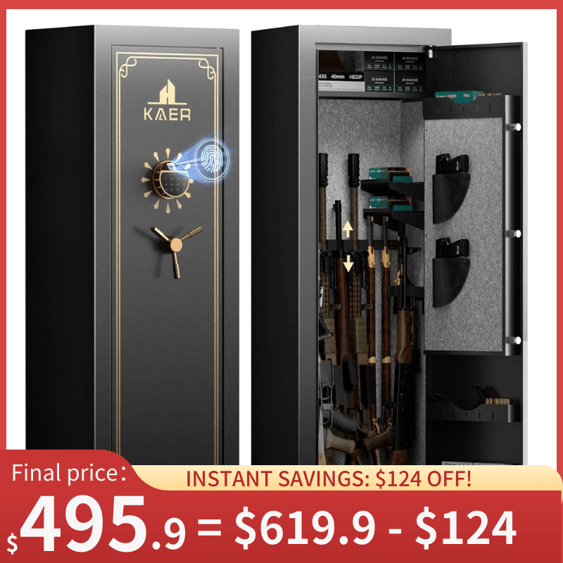 Kaer 15 - 20 Pre - Assembled Heavy Duty Gun Safe 1320/1450/1450XL - KaerWorld