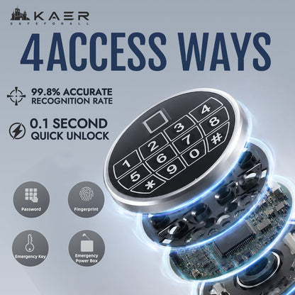 KAER 1.58 CuFt Drop Safe With Double Door - KaerWorld