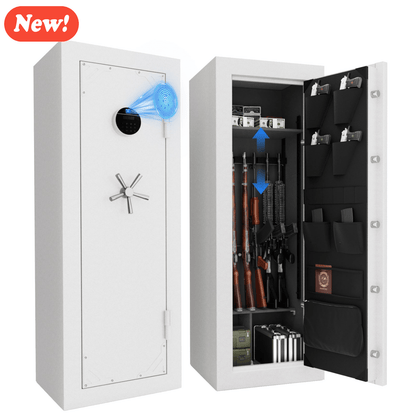 KAER 18 - 20 Gun Fireproof Gun Safe Fingerprint - KaerWorld