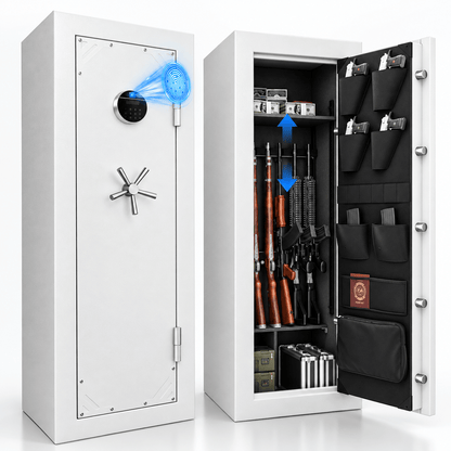 KAER 18-20 Gun Fireproof Pre-assembled Gun Safe Fingerprint - KaerWorld