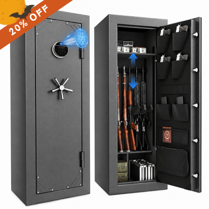 KAER 18-20 Gun Fireproof Pre-assembled Gun Safe Fingerprint - KaerWorld