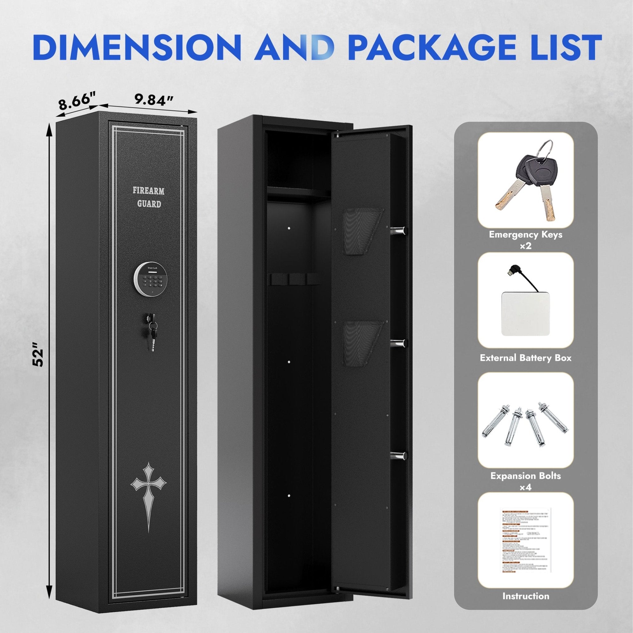 KAER 2 - 3 Gun Safe 1320 W - KaerWorld