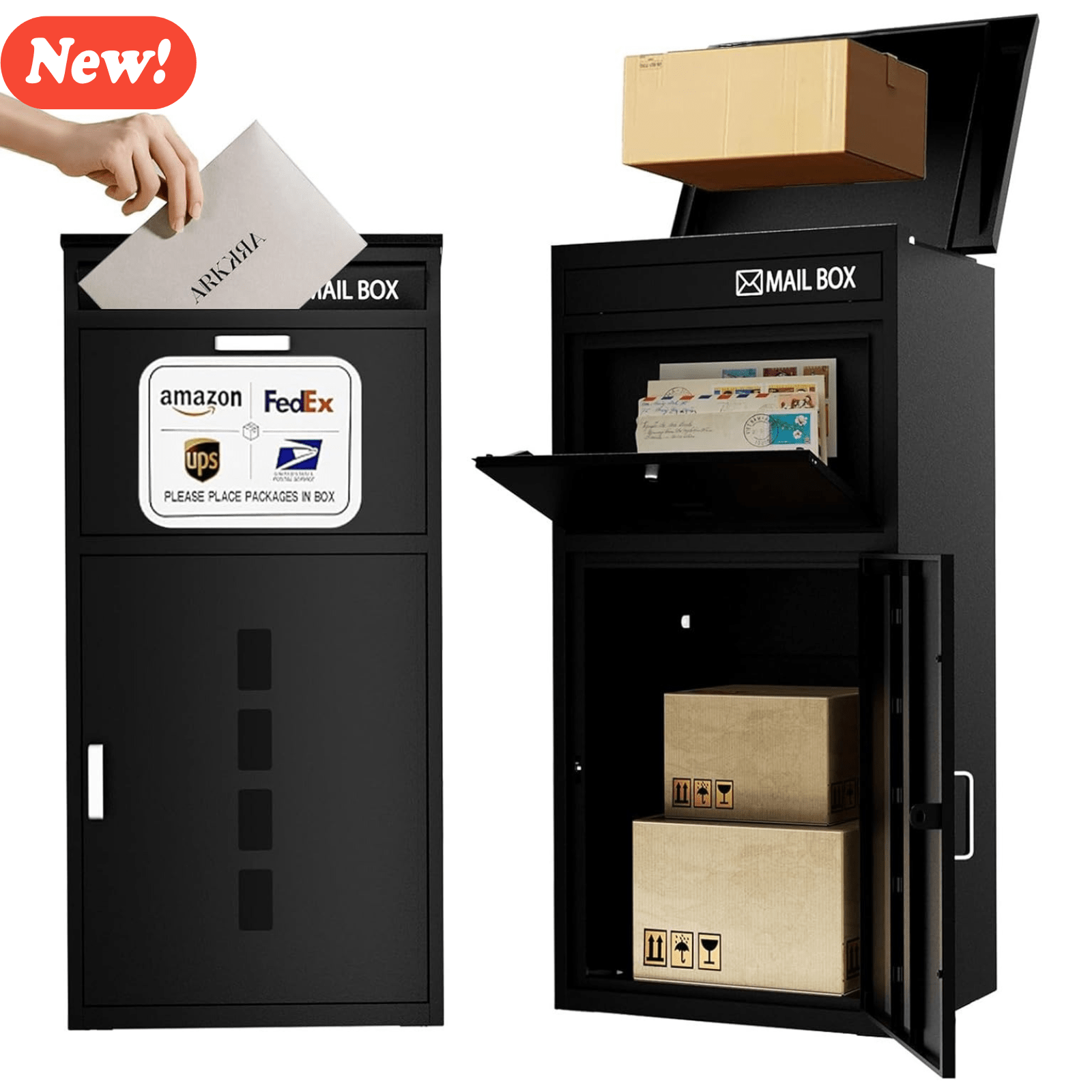 Kaer 2 - in - 1 Mail and Package Delivery Box 011 | Large - KaerWorld