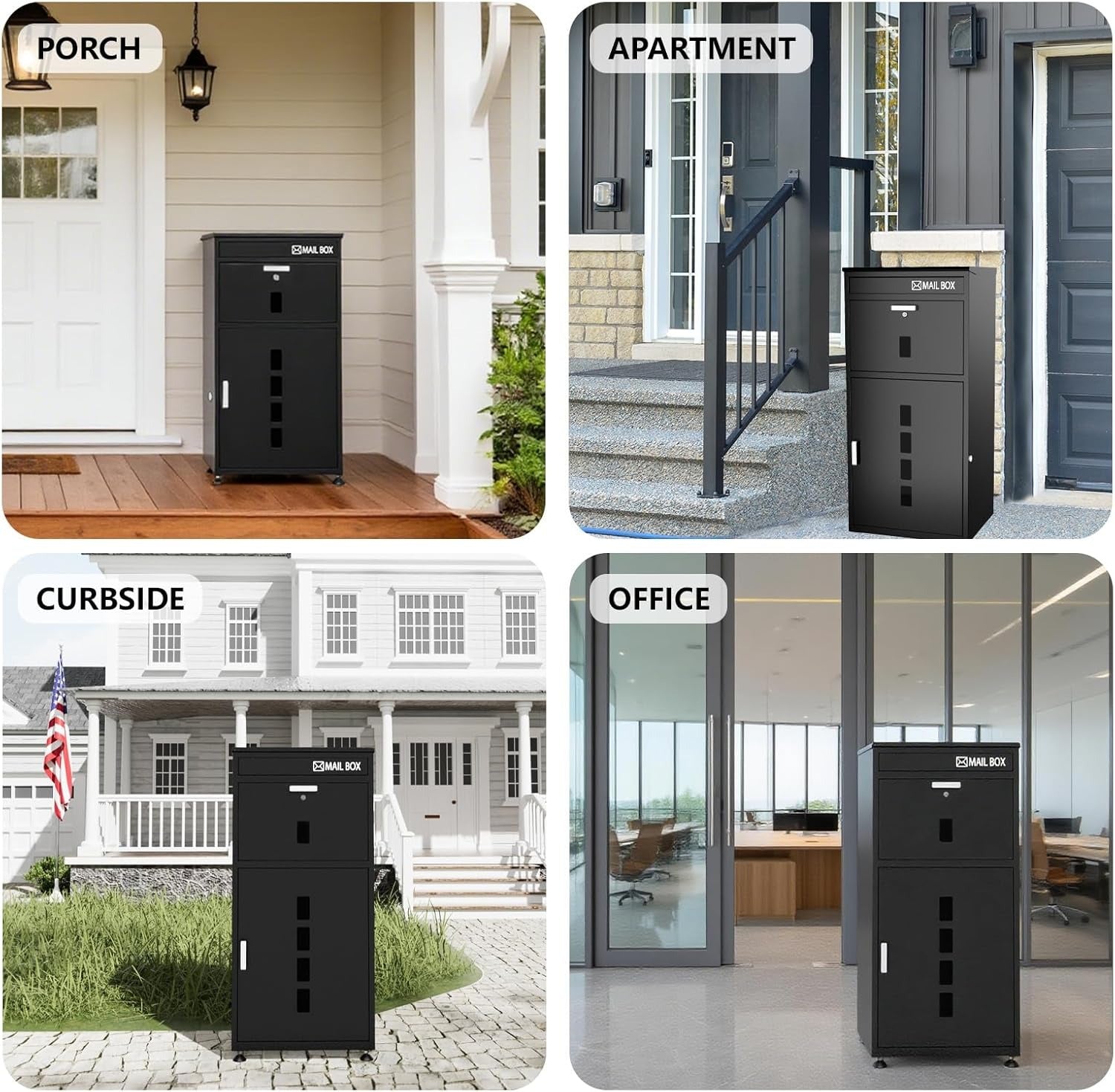 Kaer 2 - in - 1 Mail and Package Delivery Box 011 | Large - KaerWorld