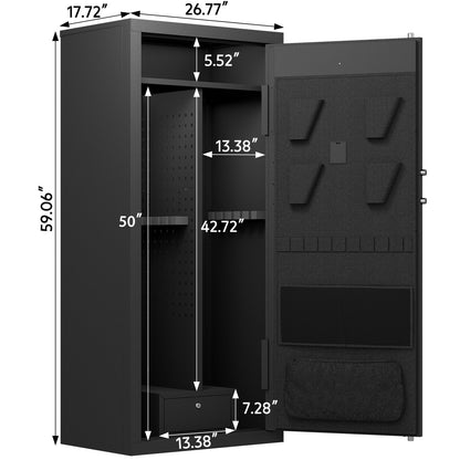 Kaer 20 - 24 Large Gun Safe With Fingerprint - KaerWorld