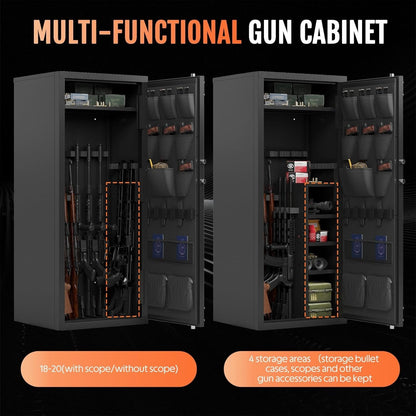 Kaer 20 - 25 Large Biometric Gun Safe - KaerWorld