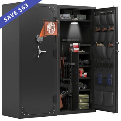Kaer 20 - 25 Large Biometric Gun Safe - KaerWorld