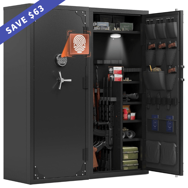 Kaer 20 - 25 Large Biometric Gun Safe - KaerWorld