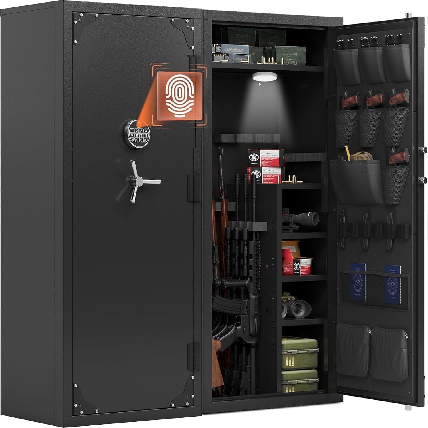 Kaer 20 - 25 Large Biometric Gun Safe - KaerWorld