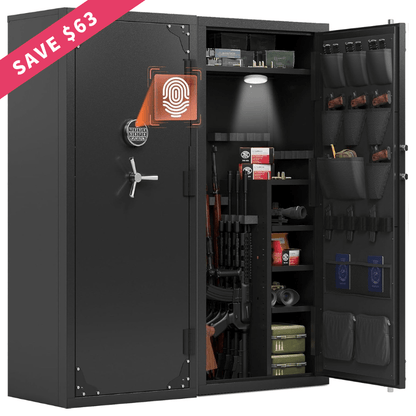 Kaer 20 - 25 Large Biometric Gun Safe - KaerWorld