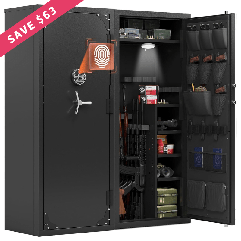 Kaer 20 - 25 Large Biometric Gun Safe - KaerWorld