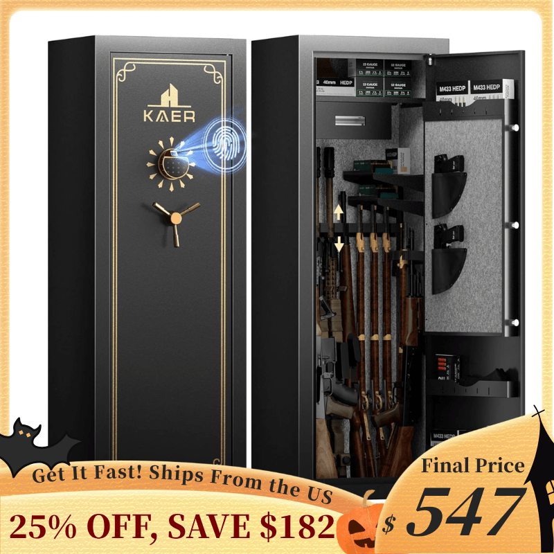Kaer 23 - 25 Pre - Assembled Heavy Duty Gun Safe 1450XL - KaerWorld