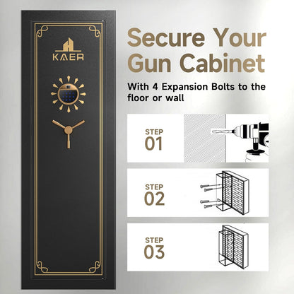 Kaer 23 - 25 Pre - Assembled Heavy Duty Gun Safe 1450XL - KaerWorld
