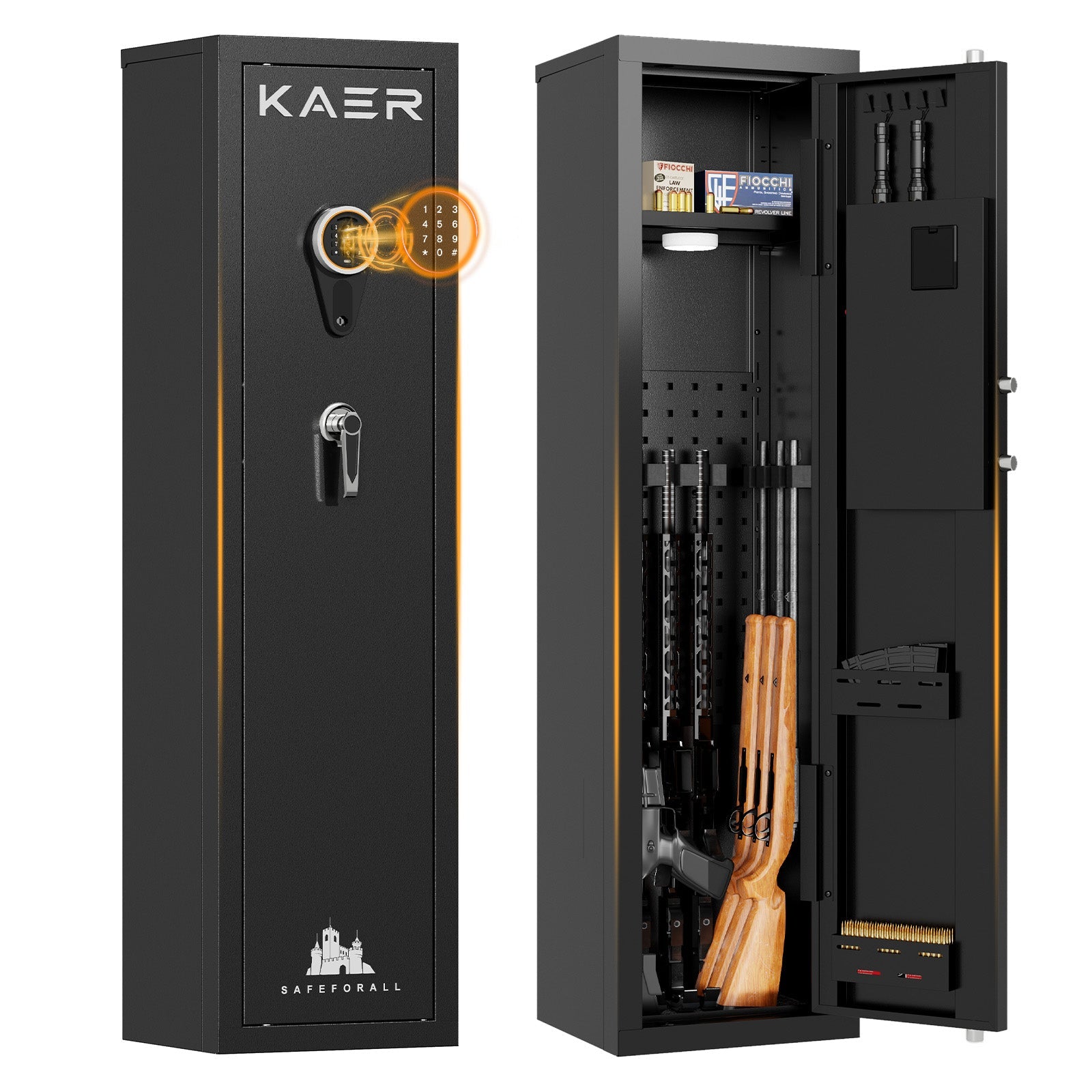 Kaer 3 - 5 Rifle Gun Safe and Cabinet 1320C - KaerWorld