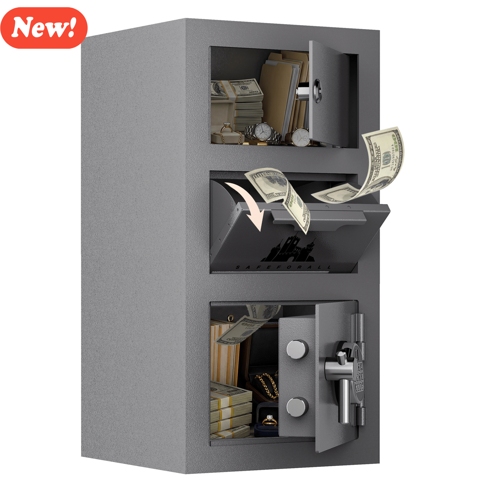 KAER 3.1 CuFt Drop Safe With Double Door - KaerWorld