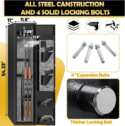 Kaer 4 - 5 Pre - Assembled Fringerprint Gun Safe 1380 - KaerWorld