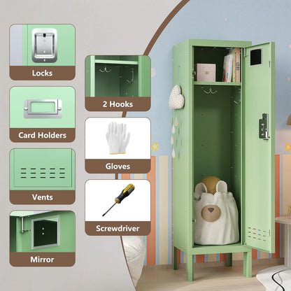 KAER 54"H Metal Locker with Card Slot - KaerWorld